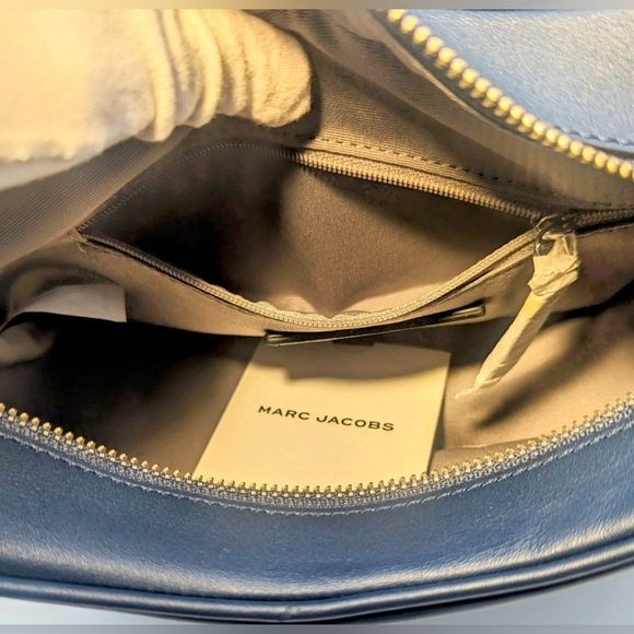 Marc Jacobs Leather Chain-Link Shoulder Bag, Navy NWT - Picture 9 of 9